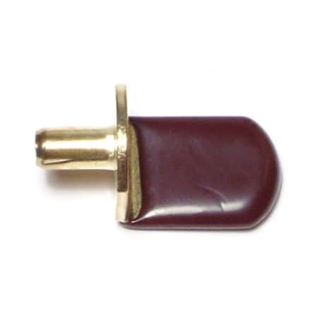 Midwest Fastener 5mm x 13mm Brown Cushioned Brass Plated Steel Shelf Supports 20PK 66241